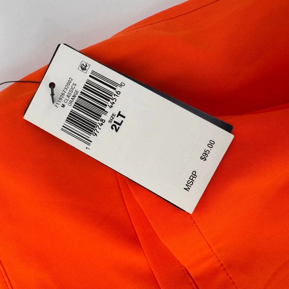 Polo Ralph Lauren Swim Trunks Men 2XLT Orange Cargo Pocket Lace-Up Big & Tall